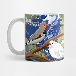 World and Two Birds Mug